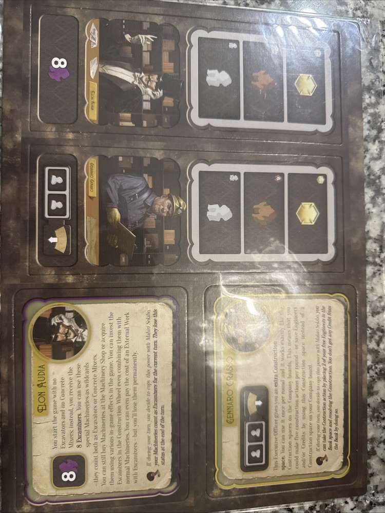 Barrage Board Game Executive Officer Promo A expansion – Grasso and Audia