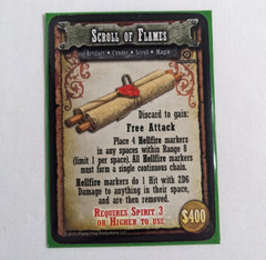 SHADOWS OF BRIMSTONE Board Game SCROLL OF FLAMES PROMO 065 FFP