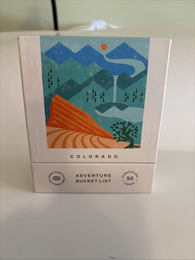 Colorado Adventure Bucket List 50 Scratch Off Cards Outdoor Activities Gift New