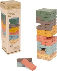 Wooden Stacking Blocks Game 48PCS Tumbling Balancing Blocks