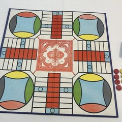 Vintage Parcheesi Backgammon Game of India Popular Edition