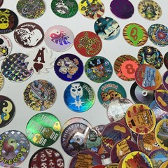 Vintage 1990’s Huge Lot Of Pogs 211 Plus Cases Holographic Lenticular Disney