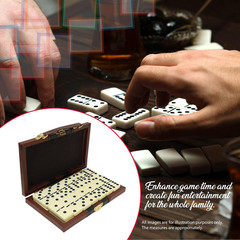 – Premium Double 6 Dominoes Set, Classic Domino Game with Leather Case, Domino S