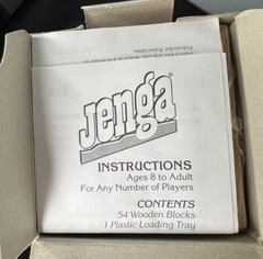 Vtg 1995 Jenga Classic Block Stacking Game Hardwood Milton Bradley 8+ USA Sealed