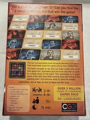 Czech Games Edition Codenames Word Game Spies 2-8+ Ages 10+ Golden Geek 2015