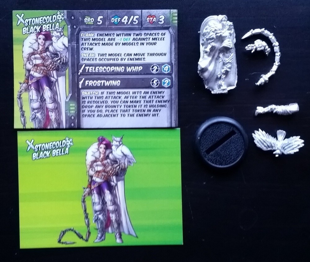 Riot Quest Wintertime Wasteland Stonecold Black Bella 28mm Miniature Privateer