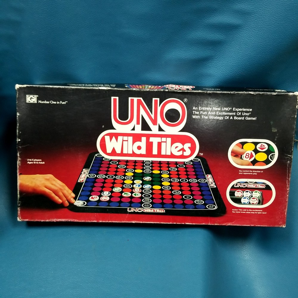 UNO Wild Tiles Board Game Partial Set 1982 Partial Set For Pieces Add Ons