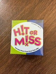 Hit or Miss Game 2022 New Sealed- The Party Game Where Great Minds Think Alike