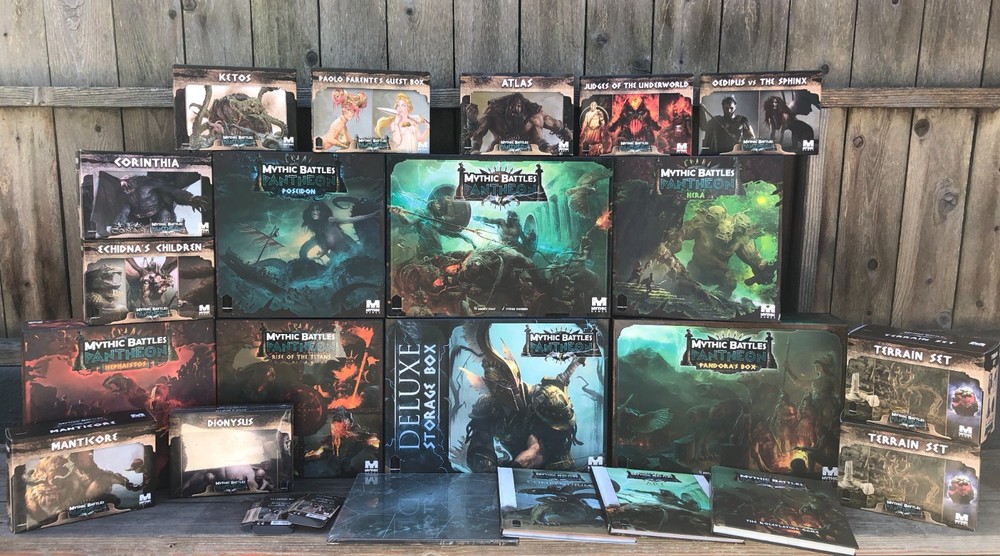 MYTHIC BATTLES: PANTHEON All-In TYPHON BUNDLE Game w/1.5 Upgrade Pack 2017 *NEW*