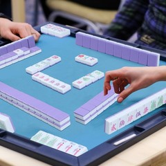 Arrowbash 160 Pcs Floral American Mahjong Set 1.2 Inch Flower Mahjong Tiles S…