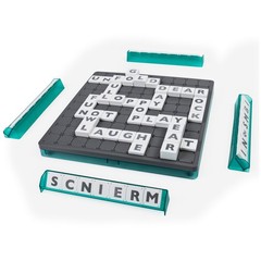 Spin Master Games, Upwords, Classic Word Game with Stackable Letter Tiles, Famil