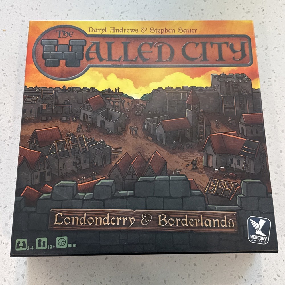 The Walled City: Londonderry & Borderlands (Board Game, 2014) Mercury COMPLETE