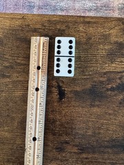 Tournament Large Face-Extra Thick Marblelike Dominoes By:Puremco #1632(Cotton)