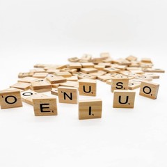 400 Pcs Wood Letter Tiles, Wooden Tiles for Crafts
