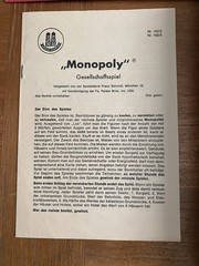 Monopoly Rare German Import 1961 Complete Wood Pcs Spiele Schmidt Excellent