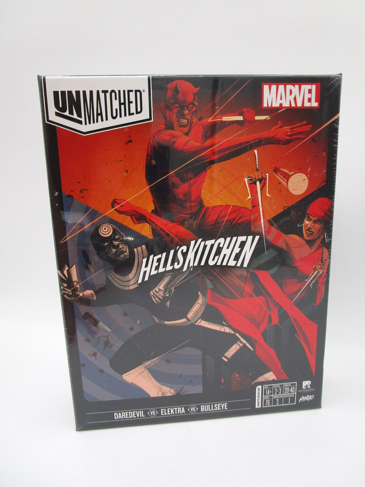 Unmatched: MARVEL HELLS KITCHEN Board Game Sealed Daredevil Elektra Bullseye NIB