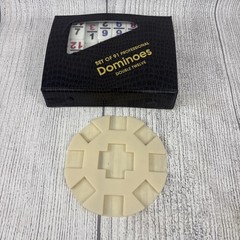 Vtg Double Twelve Dominoes Set Of 91 Leather Case Complete W Mexican Train Clean