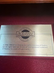 Vintage Franklin Mint Edition Scrabble 1990 Wood TURNTABLE BOARD ONLY