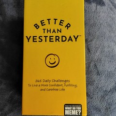 Better Than Yesterday Card Game 365 Daily Challenges… (Brand New)