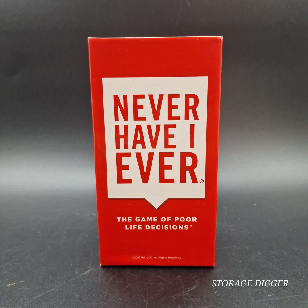 2015 INI, LLC “Never Have I Ever” The Game of Poor Life Decisions Card Game