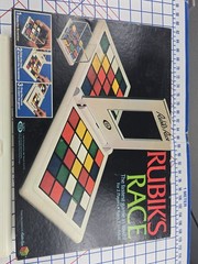 Rubik’s Race game original box by Ideal 1982 maker’s Rubik’s cube Great Shape