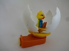Kids Toy “Kiki Chick in Egg (Rubber Pull Game)