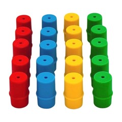 4 inches x 6 x 0.75 inches, Blue, Green, Red, Yellow, Multicolor