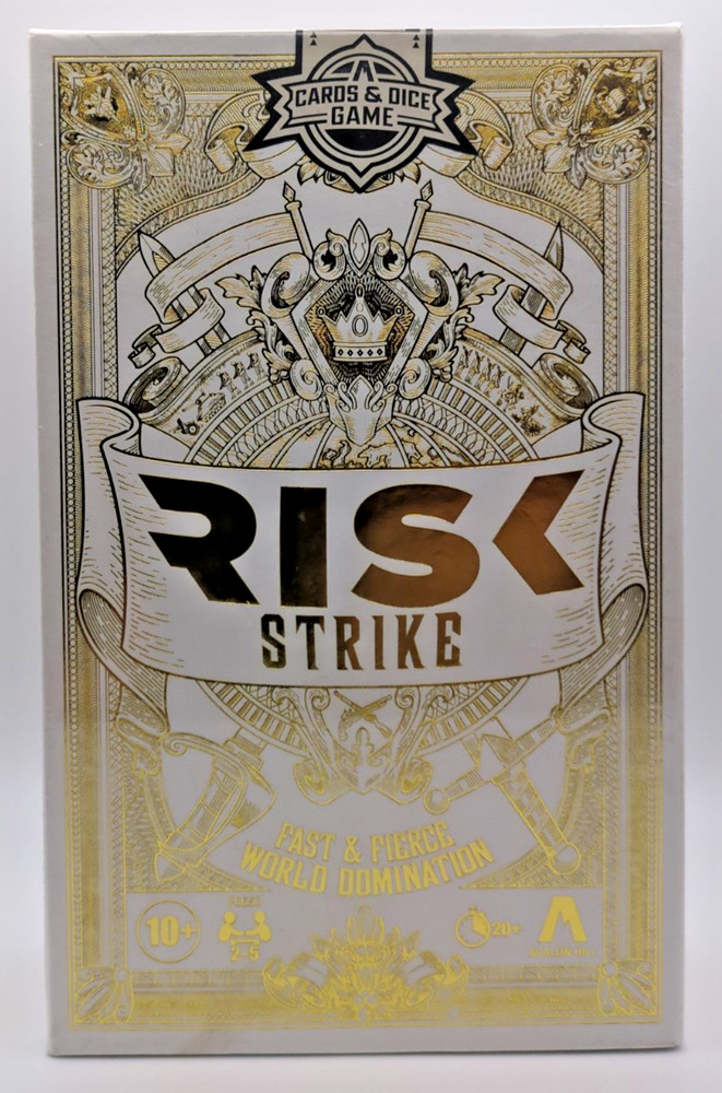 Hasbro Risk Strike Cards & Dice Game Fast Fierce World Domination New Sealed