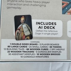 Venice Board Game by Brain Crack Games Strategy Euro Game 1-5 Players Complete