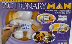 PICTIONARY MAN Electronic Game Board Complete Draw Act Out Party Charades