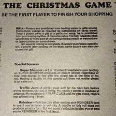 The Christmas Game Vintage Board Game Holiday Games 1980 Rare Good Condition