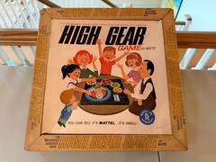 Vintage Mattel 1962 High Gear The Mechanical Maneuver Board Game