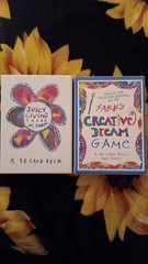 Lot of 2 SARK Card Decks – Juicy Living & Creative Dream Game 50 Cards Each