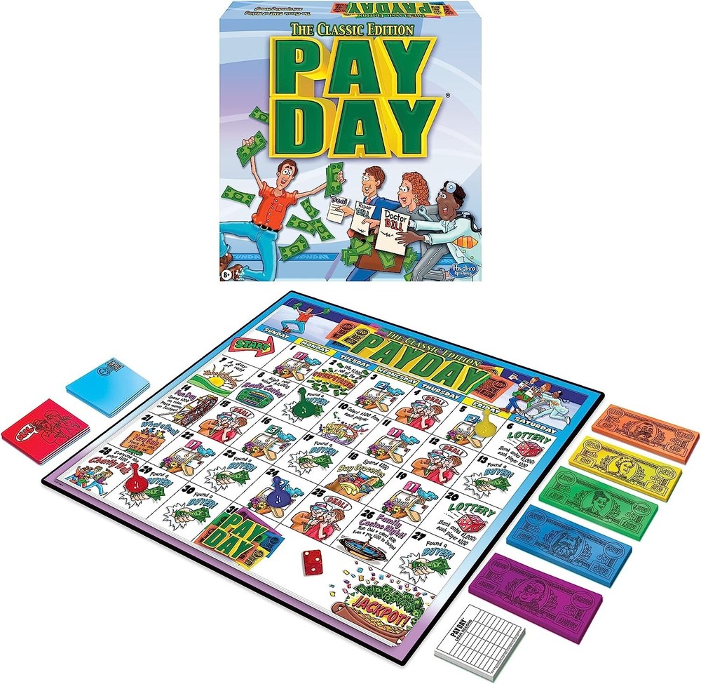 PAYDAY Board Game – Family Game Night Kids & Adults Original Retro Classic