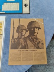 THE RUSSIAN CAMPAIGN : AVALON HILL 1976 STRATEGIC VINTAGE WAR BOARD GAME