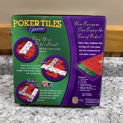 Poker Tiles Board Game by Master Pieces Puzzle Co. 2005 Casino Poker New Opened