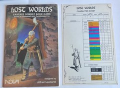 Lost Worlds Fantasy Combat Book Game Dwarf in Chainmail with Sheet 1983 RPG 1003