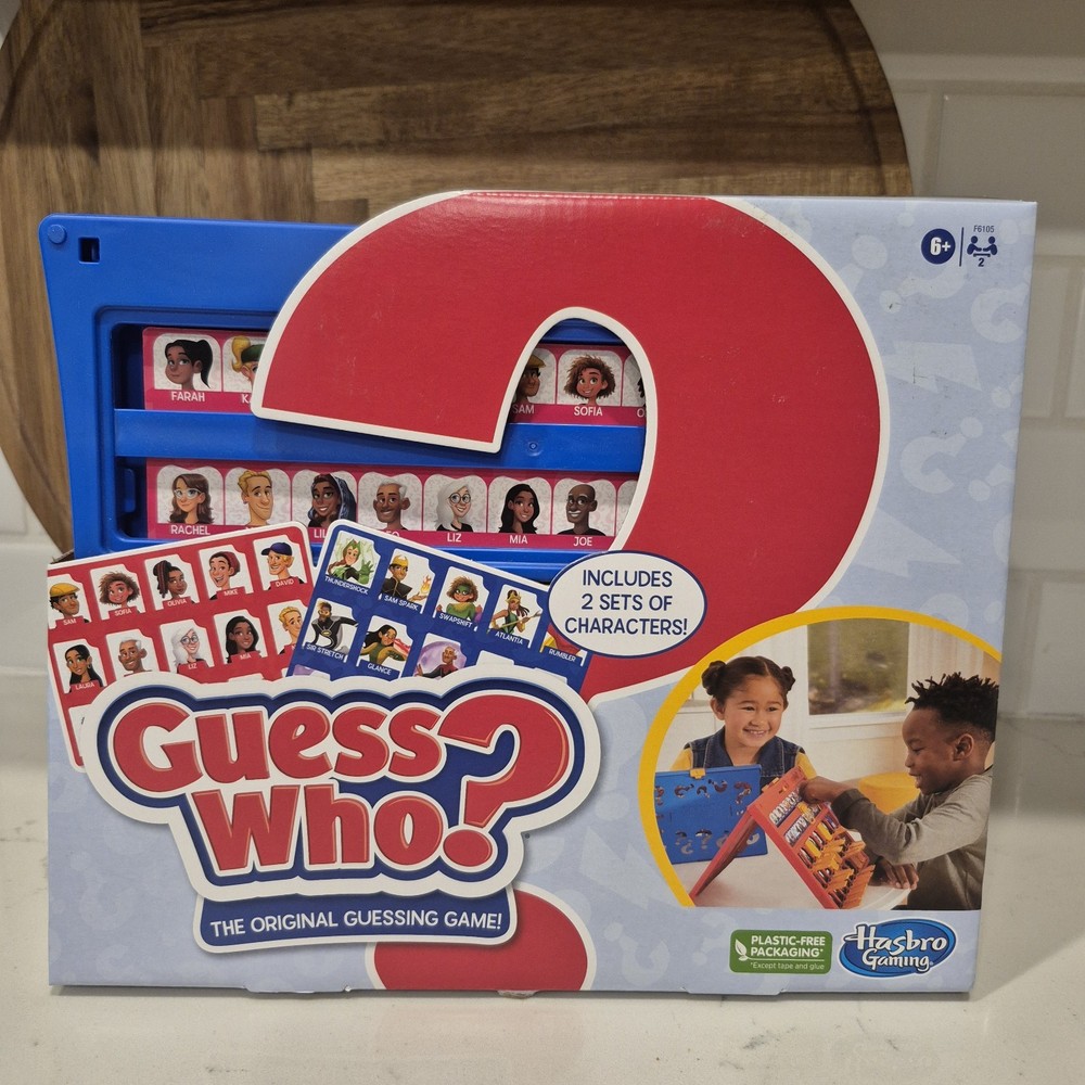 Guess Who Game New The Original Guessing Game 2022 Hasbro 2 Plastic Frames 8+