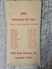 1962 APBA Golf Orig 18 Holes, Shot Board, Player Cards, 3of4 Metal Ball Markers!