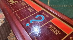 Monopoly Luxury Edition Wood Game Board 1991-Please Read Description