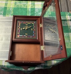 Franklin Mint Monopoly Game 60th Anniversary Millionaire’s Wooden Wall Clock