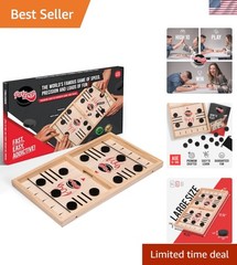 Fast Sling Puck Game – Your Speed and Accuracy with This Fast-Paced Wooden A…
