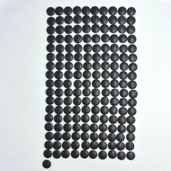 Genuine Japanese Clam Go Stones No 20-21 White & Black 5.5-6mm 174pcs