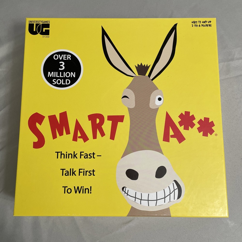 University Games Smart Ass Trivia Party Board Game, Played Once