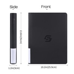 Snekdy premium 360-pocket trading card binder, 9-pocket 360 Cards, Black
