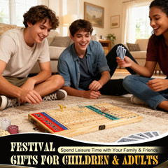 21 Inches Horse Racing Game, Horse Race Board Games with 11 Luxury Metal Horses,