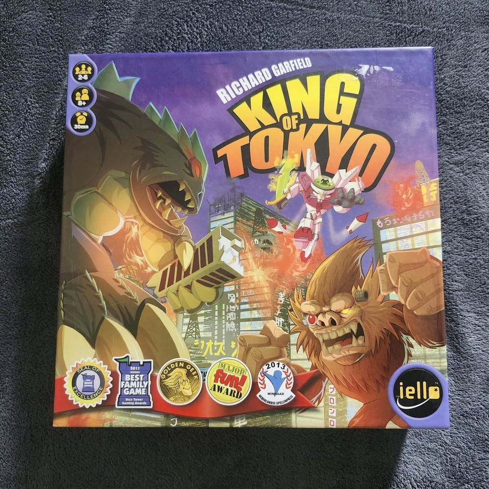 King of Tokyo Board Game IELLO 2014 Edition Richard Garfield Complete Preowned