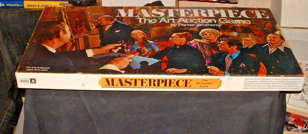 VTG Parker Brothers 1970 Masterpiece The Art Auction Game Complete & Near Mint