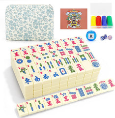 American Mahjong Game Set, 166 Premium Tiles, 1.2-Inch Mahjong Tile Set