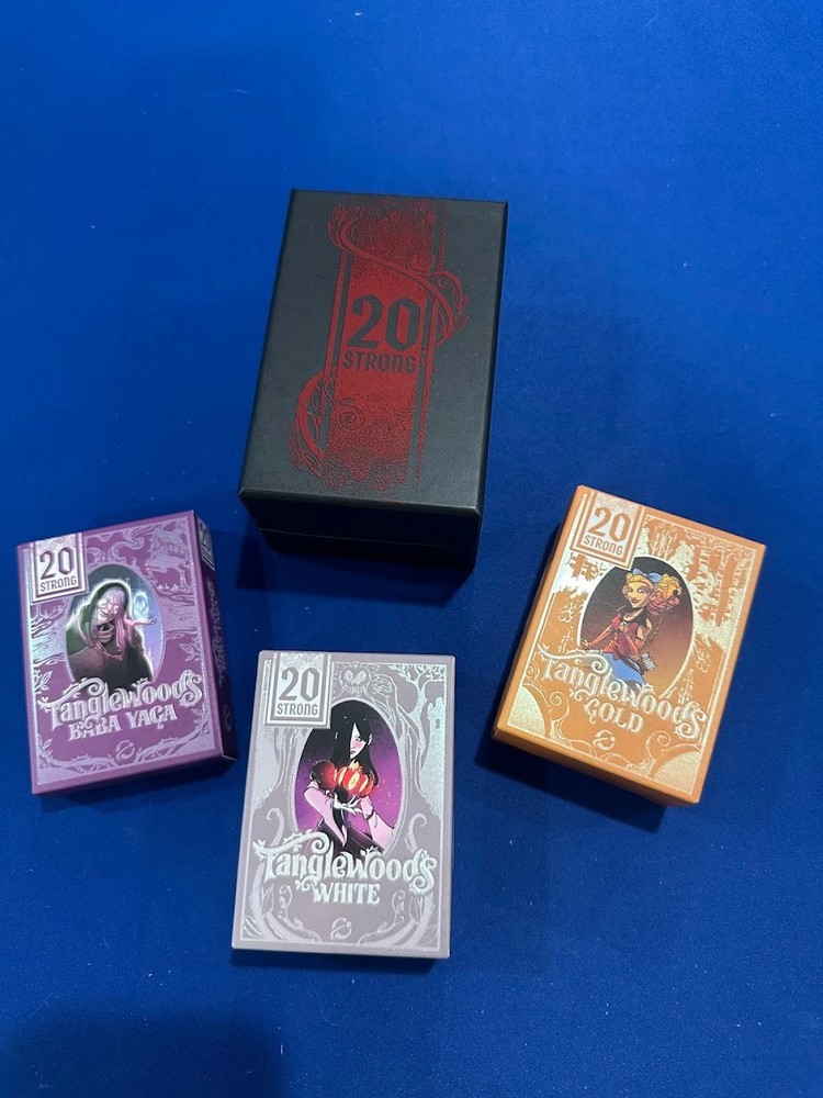 20 Strong Tanglewoods Core Red, White Gold Baba Yaga Promo Pack Chip Theory Game